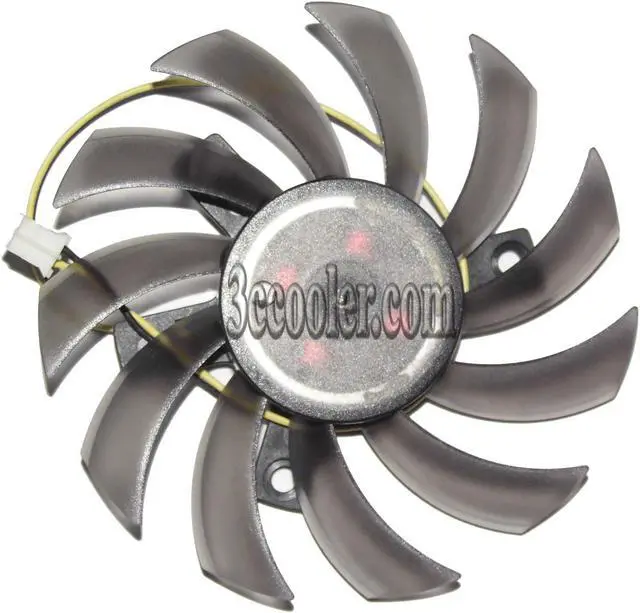 Alt view image 2 of 2 - FirstD FD7010H12S 12V 0.35A 2 wires 2 pins frameless vga fan graphics card cooler