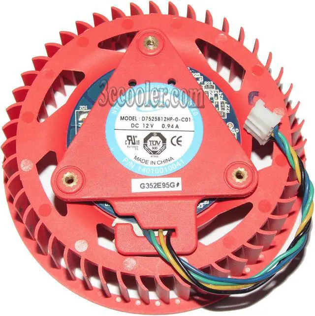 Main image of NTK D7525B12HP-0-C01 12V 0.94A Fan For HD5970 HD4870 HD5850 HD5870 HD4890 4Wire Graphic card