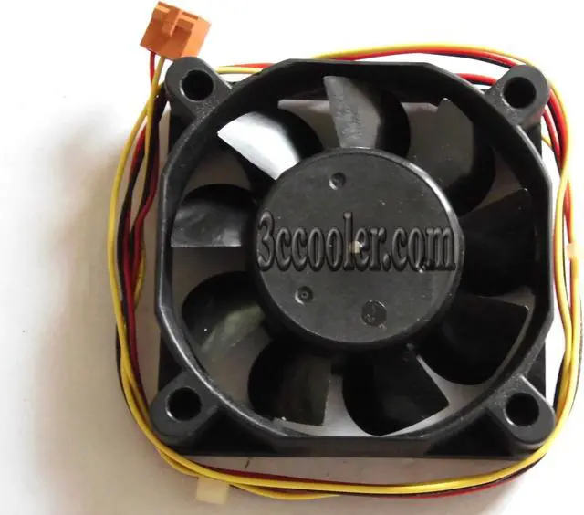 Alt view image 2 of 2 - NONO 60*15mm 6CM G6015S12B2 RG square Cooling fan with 12V 0.07A 3-Wires 3 Pins