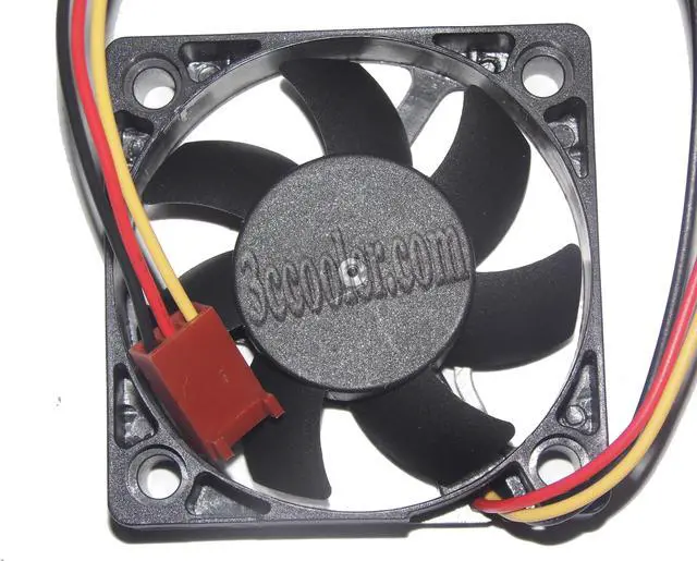 Alt view image 2 of 2 - Bi-Sonic BS501012H 50*10mm 12V 0.16A 3 Wire 3 Pins Case Fan 5CM cpu switch cooler
