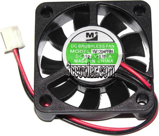 Main image of YM 40*10mm 4CM YM1204PFB1 12V 0.1A 2 wires 2 pins case fan micro axial fan