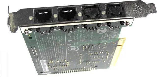 Alt view image 3 of 3 - TE220 Dual E1 / T1 / J1 Ports PCI Express PRI Digital asterisk card