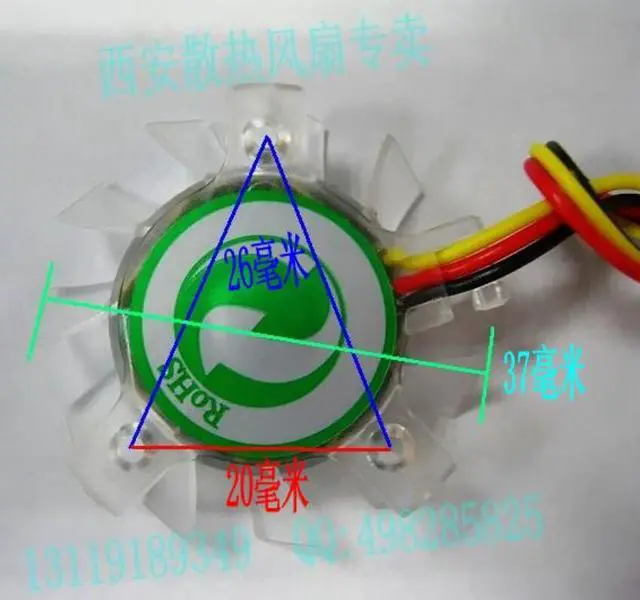 Alt view image 3 of 3 - northbridge motherboard cooler fan 12v 0.2A 3 wires 3 pisn For AUSU A8N5X K8N4-E A8V-E NF4 A8N-SLI