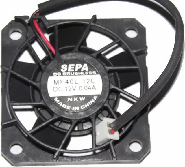Main image of SEPA 40*10mm 4CM MF40L-12L 12V 0.04A 2 Wires Micro fan Switch router cooler