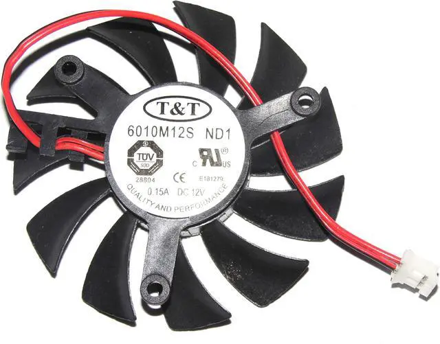 Main image of T&T 6010M12S ND1 12V 0,15A 2 wires 2 pins Frameless vga graphics card cooler fan