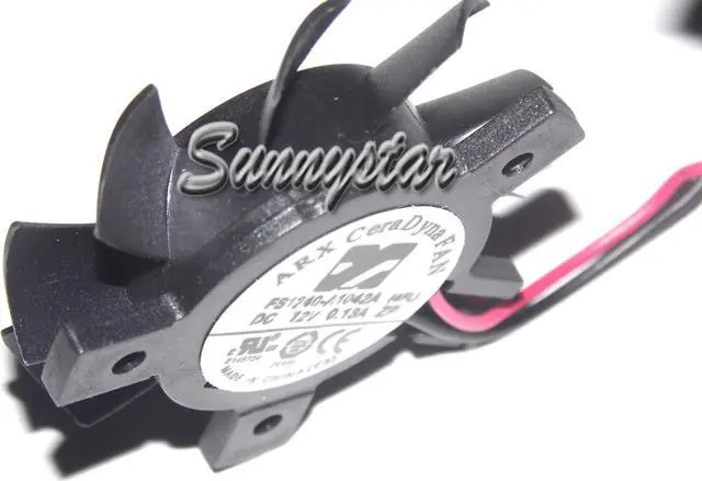 Alt view image 2 of 3 - ARX FS1240-A1042A 4FL 12V 0.13A 2 Wires 2 pins frameless vga fan graphics card cooler
