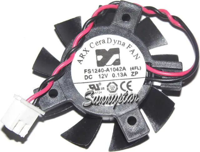 Main image of ARX FS1240-A1042A 4FL 12V 0.13A 2 Wires 2 pins frameless vga fan graphics card cooler