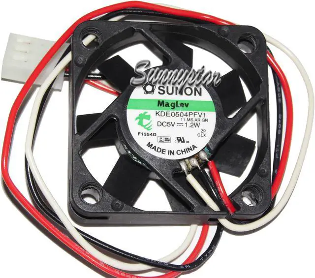 Main image of SUNON 4CM 40*10mm KDE0504PFV1 11.MX.AR.GN square Cooling fan with 5V 1.2W  3Wires 3 Pins Case fan