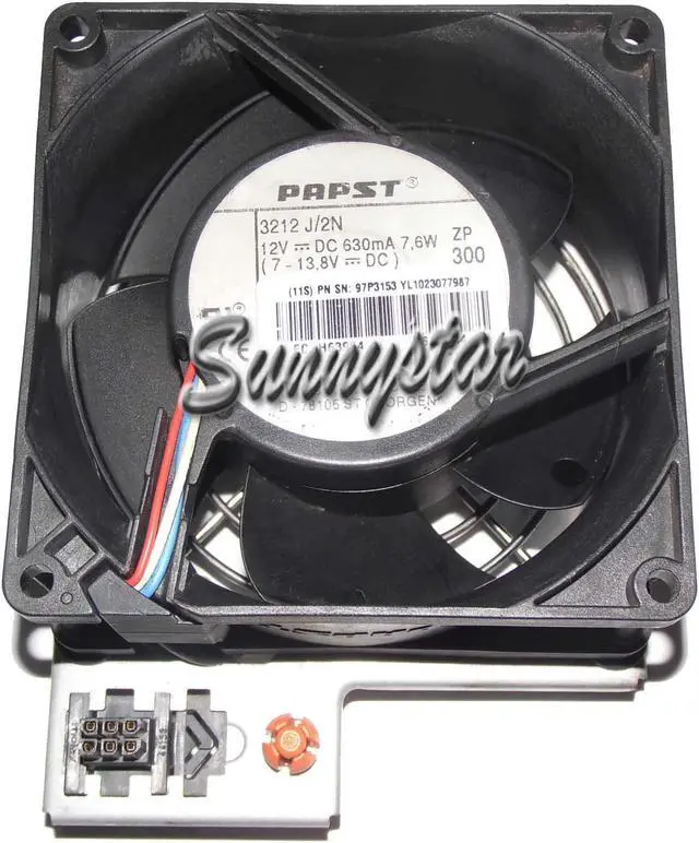 Alt view image 2 of 3 - ebmPAPST 9038 3212 J/2N square Cooling fan with Iron-Frame 12V 630mA 7.6W