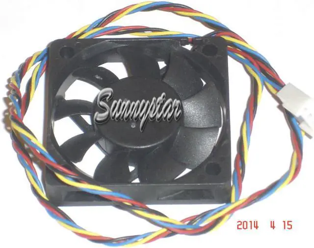 Alt view image 2 of 2 - Square Cooler of AVC 5010 DASA0510B2H with 12V 0.22A 4-Wires