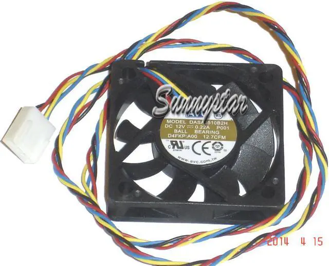 Main image of Square Cooler of AVC 5010 DASA0510B2H with 12V 0.22A 4-Wires