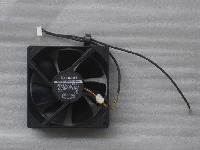 Alt view image 3 of 3 - Square Cooler of SUNON 9225 KDE1209PTV1 with 12V 1.9W 3-Wires Case fan power cpu cooler