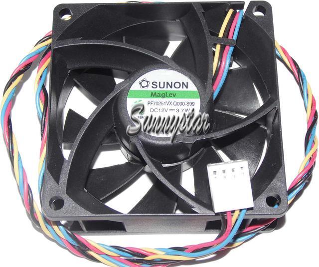 Main image of Square Cooler of SUNON 7025 PF70251VX-Q000-S99 with 12V 3.7W 4-Wires 4 Pins case fan cpu cooler