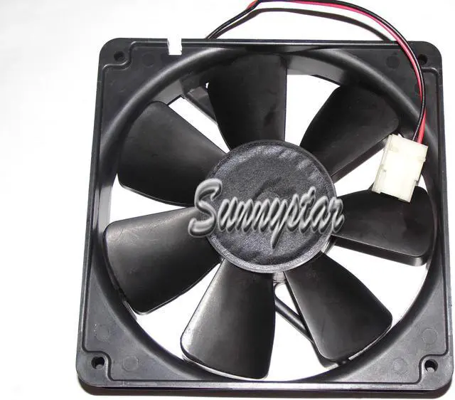 Alt view image 2 of 2 - DC Square Cooler of NMB 120*25mm 4710NL-04W-B30 with 12V 0.32A 2-Wires case power fan