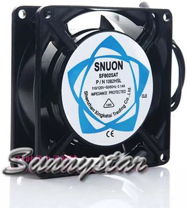 Main image of SUNON 8025 8CM SF8025AT 1082HSL 110~120VAC 50~60Hz 0.1A  Sleeve Bearing 2Wires Coolign Fan