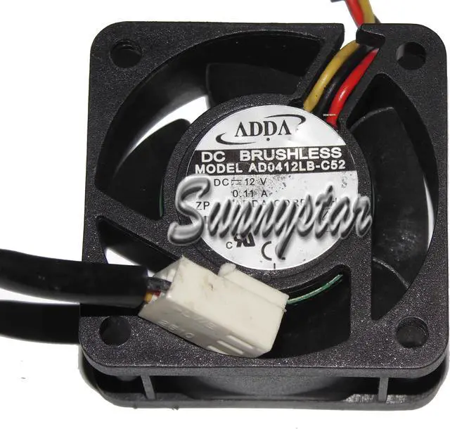 Main image of ADDA 40x20mm AD0412LB-C52 12V 0.11A 3 Wires 3 Pins Case Fan 4CM inverter Cooler