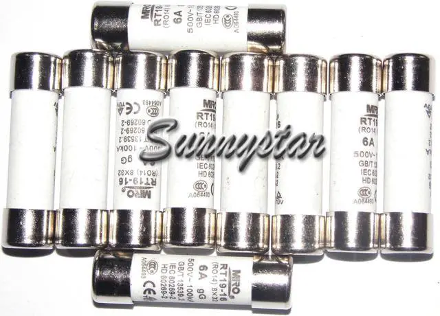 Main image of 20 Pcs/Box MiRO RO15 2A gG (RT18-32 RT14-20 RT19-25 gF2) 500/690V 50kA Ø10*38mm Cylindric Fuse