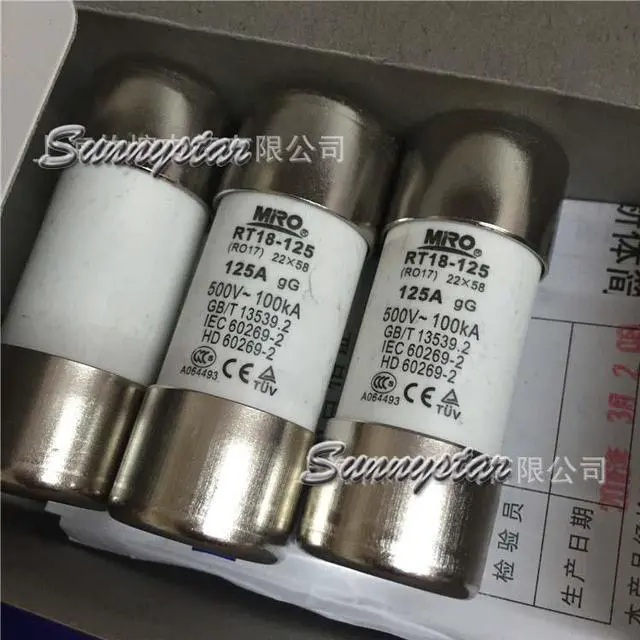 Alt view image 4 of 4 - 10 Pcs MiRO RO17 80A gG (RT14-63 RT18-125 RT19-100 gF4) 500/690V 100/50kA Ø22*58mm Cylindric Ceramic tube Fuse
