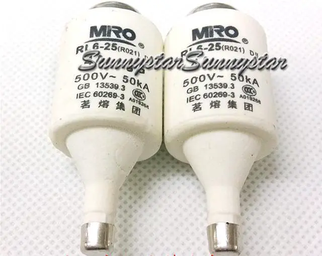 Main image of 10 pcs RO21 6A gG E27 RL6-25 RL93 RLS2 5SD 5SB 500V ~ 50KA Spiral-style ceramic fuse