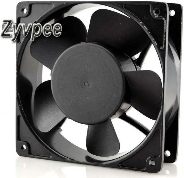 Alt view image 4 of 4 - DC brushless Cooler of ADDA 12038 AD1212MB-F51 with 12V 0.35A 2-Wires 2 Pins Aluminum Frame