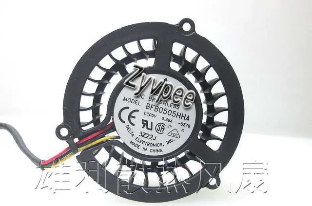 Main image of DC Circular Cooler of Delta BFB0505HHA with 5V 0.36A 3-Wires For Notebook CPU