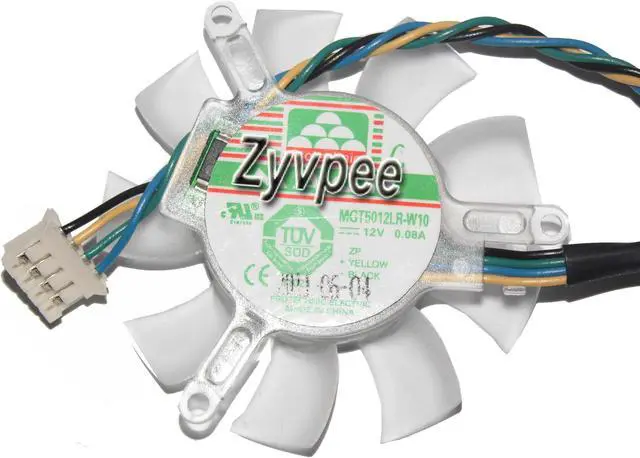 Main image of MAGIC MGT5012LR-W10 12V 0.08A 4 Wires 4 psin vga fan video fan,graphics card cooler