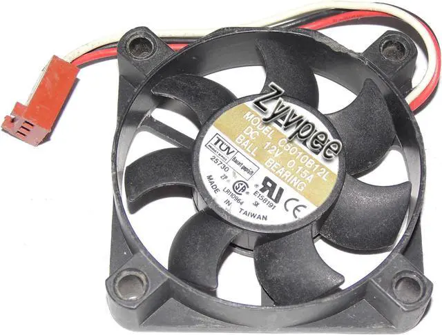 Main image of Square Cooling Fan of AVC 5010 C5010B12L with 12V 0.15A 3-Wires 3 pins