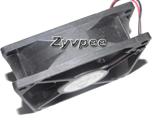 Alt view image 2 of 3 - DC Square Cooler of Delta 8025 AUB0824VH with 24V 0.21A 2 Wires  2 Pins 8CM inverter converter fan