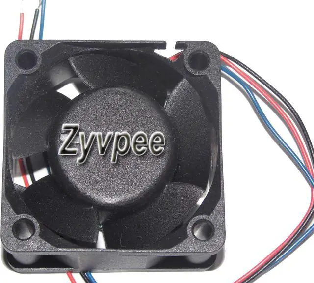 Alt view image 3 of 3 - DC square Cooler of AVC 4020 DS04020B12S with 12V 0.4A 3-Wires case fan,4cm cpu fan