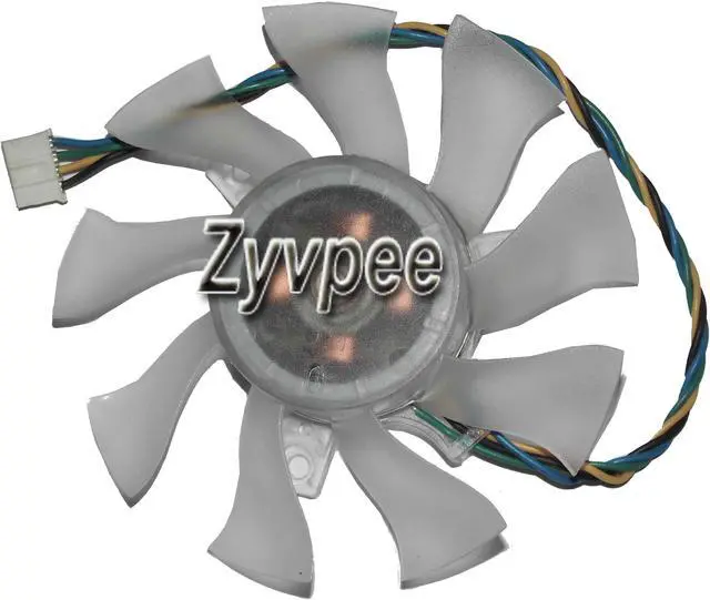 Alt view image 2 of 2 - Y.S.TECH YD128015HL 12v  0.34A  4 wires 4 pins Cooling Fan Diameter 74mm For MSI GIGABYTE 8015,vga card,video card