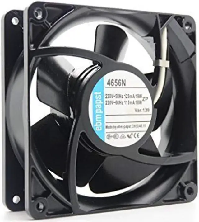 Main image of ebmpapst 120*38mm 4656N 230V 50/60Hz IP20 2 Pins Metal Axial Fan,12cm case fan,cabinet cooler
