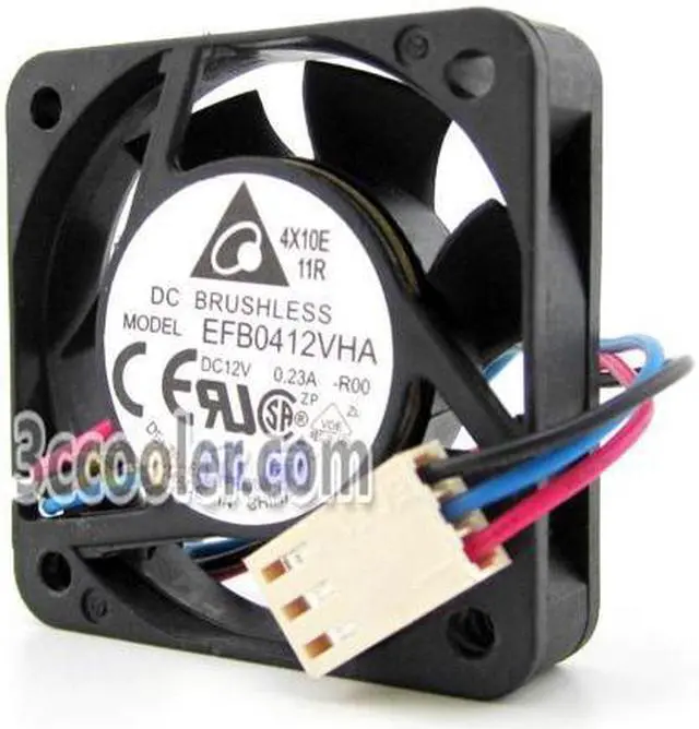 Main image of Delta 4010 4CM 40mm EFB0412VHA  DC 12V 0.23A 3 Wires 4CM Case Fan North bridge cooler