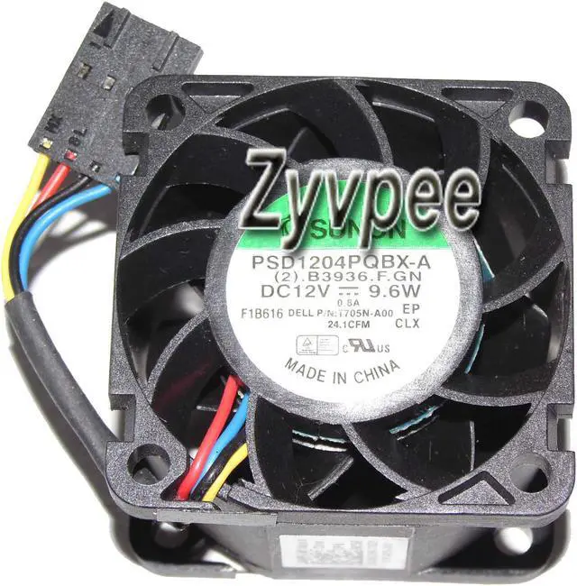 Main image of For Dell T705N Server SUNON 4028 PSD1204PQBX-A (2).B3936.F.GN 12V 9.6W 0.8A 4 Wires PWM 4 Pins 4cm axial fan server cooler
