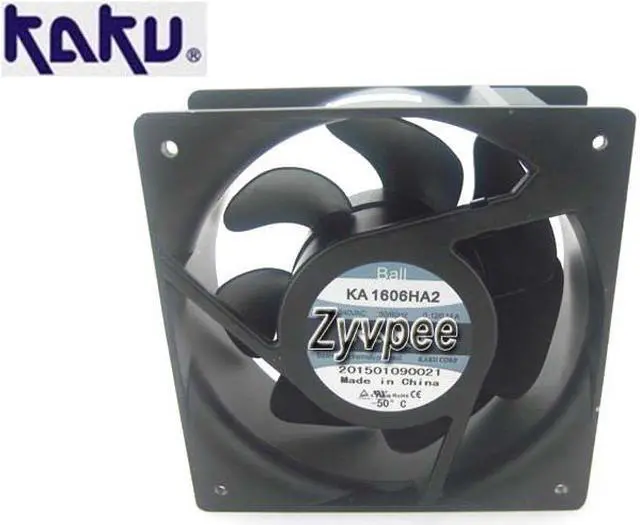 Main image of KAKU 160x65mm KA1606HA2 AC230V 0.12/0.14 IP55 2 Pins dust-proff water-proof Axial AC Fan