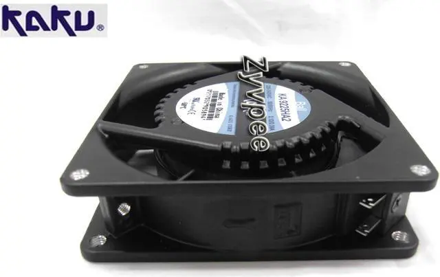 Alt view image 2 of 3 - KAKU 92x25mm KA9225HA2 AC230V 0.10/0.09A 2 Pins Ball Bearing AC Axial Fan