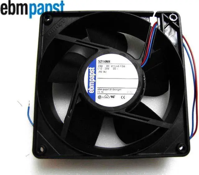 Main image of zyvpee ebmpapst 5214NH 127x127x38MM 12738 DC 24V 10W 13CM instrument fan 2 wires converter fan