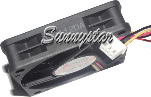 Alt view image 2 of 3 - Y.S Tech Zyvpee FD126015LB 6015 DC 12v 0.14A 3 wires 3 pins ball bearing mute A  6cm cooling fan