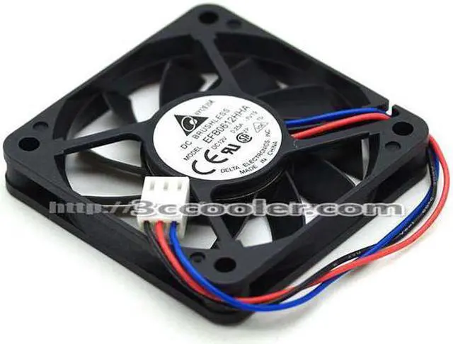 Main image of Radiator Cooling Cooler Fan For DELTA EFB0612HHA 6010 6CM 12V 0.25A 60*60*10mm 3Pin For Infocus LP530 Replacement Chassis