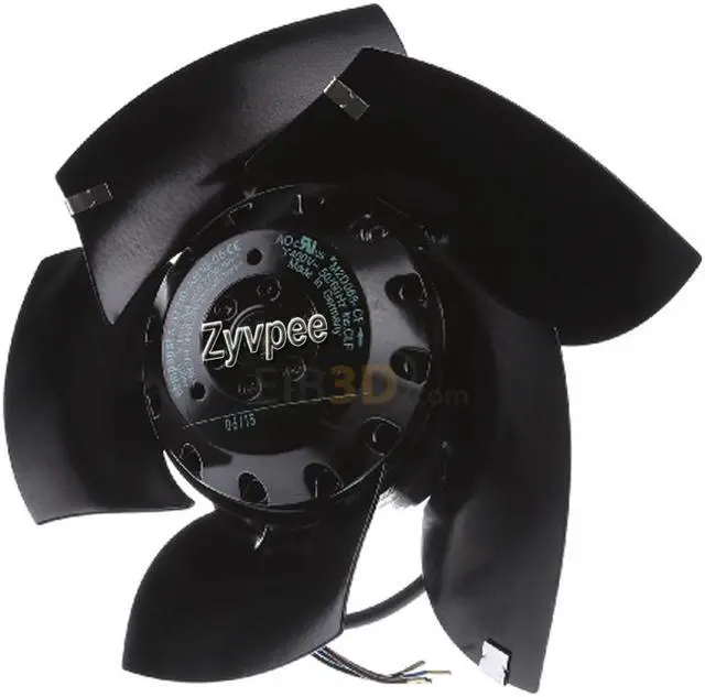 Main image of ebm Papst A2D210-AB10-05 M2D068-CC 210mm 400VAC 50/60Hz Class F 2750/3250rpm IP44 3 Phase Black metal axial fan