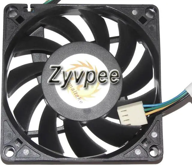 Alt view image 3 of 3 - TT EVERFLOW 80*15MM R128015DU 12V 0.50A 4 Wires 4 Pins PWM  8CM Case Fan CPU cooler