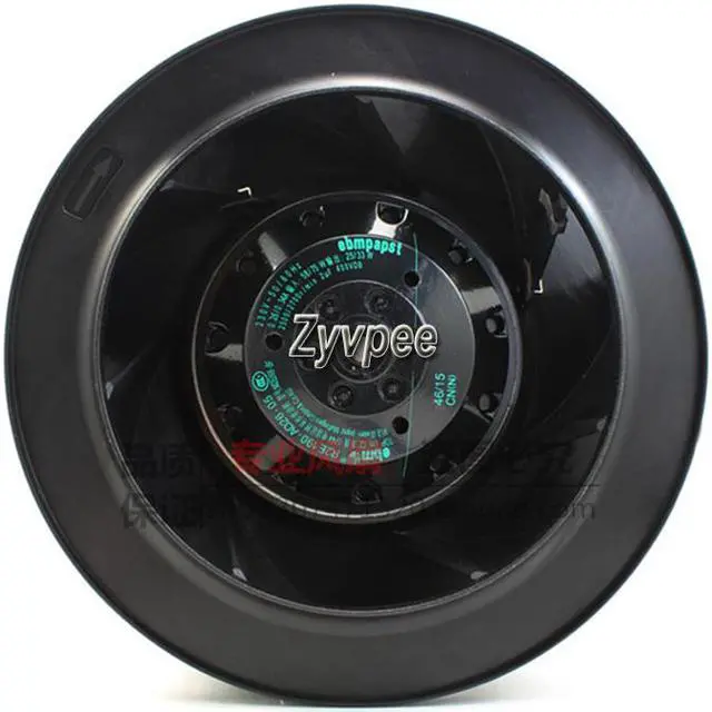 Alt view image 2 of 3 - Original ebmpapst R2E190-AO26-05 M2E068-BF 190mm 230V 50/60Hz 0.26/0.34A turbine turbo Centrifugal fan