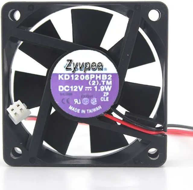 Main image of Zyvpee sunon KD1206PHB2 (2).TM 60*15MM DC 12V 1.9W 2 wires 2 pins 6cm case fan cooling fan