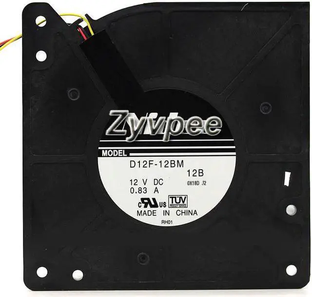 Main image of Original Nidec D12F-12BM DC blower with 12V 0.83A 2900rpm 31.8CFM 51dB