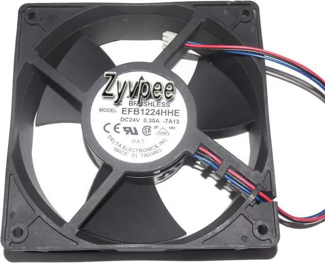 Main image of Delta 120*38MM  EFB1224HHE 24V 0.30A 3Wire 3Pins 12CM Case Fan ,power cooler