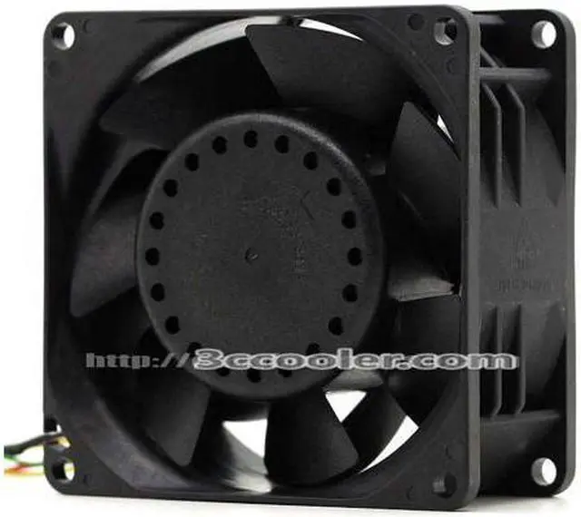 Alt view image 2 of 3 - Delta 8038 8CM PFR0812XHE DC12V 4.90A 4 Wires 8 Pins Case Fan Car booster fan