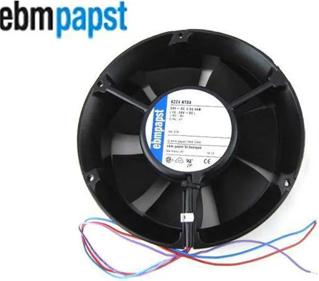 Main image of Zyvpee ebmpapst 6224 NTDA 172*51MM DC24V 48W Aluminum frame 3 Wires Axial Cooling Fan