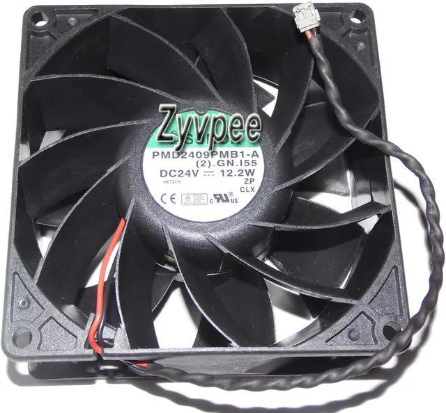 Main image of Zyvpee Square Cooler of SUNON 9238 PMD2409PMB1-A (2).GN.I55 with 24V 12.2W 2 wires 2 pins 9cm server fan inverter cooler