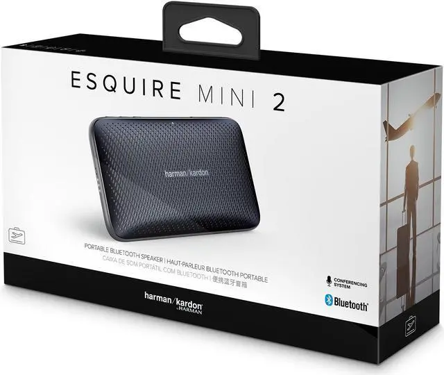 Alt view image 8 of 20 - Harman Kardon Esquire Mini 2 Ultra-Slim Portable Premium Bluetooth Speaker (Black)