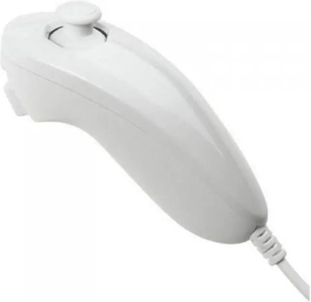 Alt view image 3 of 3 - 2in1 Remote Plus Built-In Motion Plus Nunchuk Silicone Case for Nintendo Wii - White (Althemax)