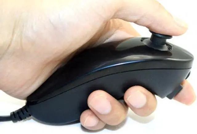 Alt view image 7 of 7 - 2in1 Remote Plus Built-In Motion Plus Nunchuk Silicone Case for Nintendo Wii - Black (Althemax)
